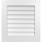 Ekena Millwork Vertical Surface Mount PVC Gable Vent: Non-Functional, w/ 3-1/2"W x 1"P Standard Frame, 24"W x 26"H GVPVE24X2601SN - alternate 1